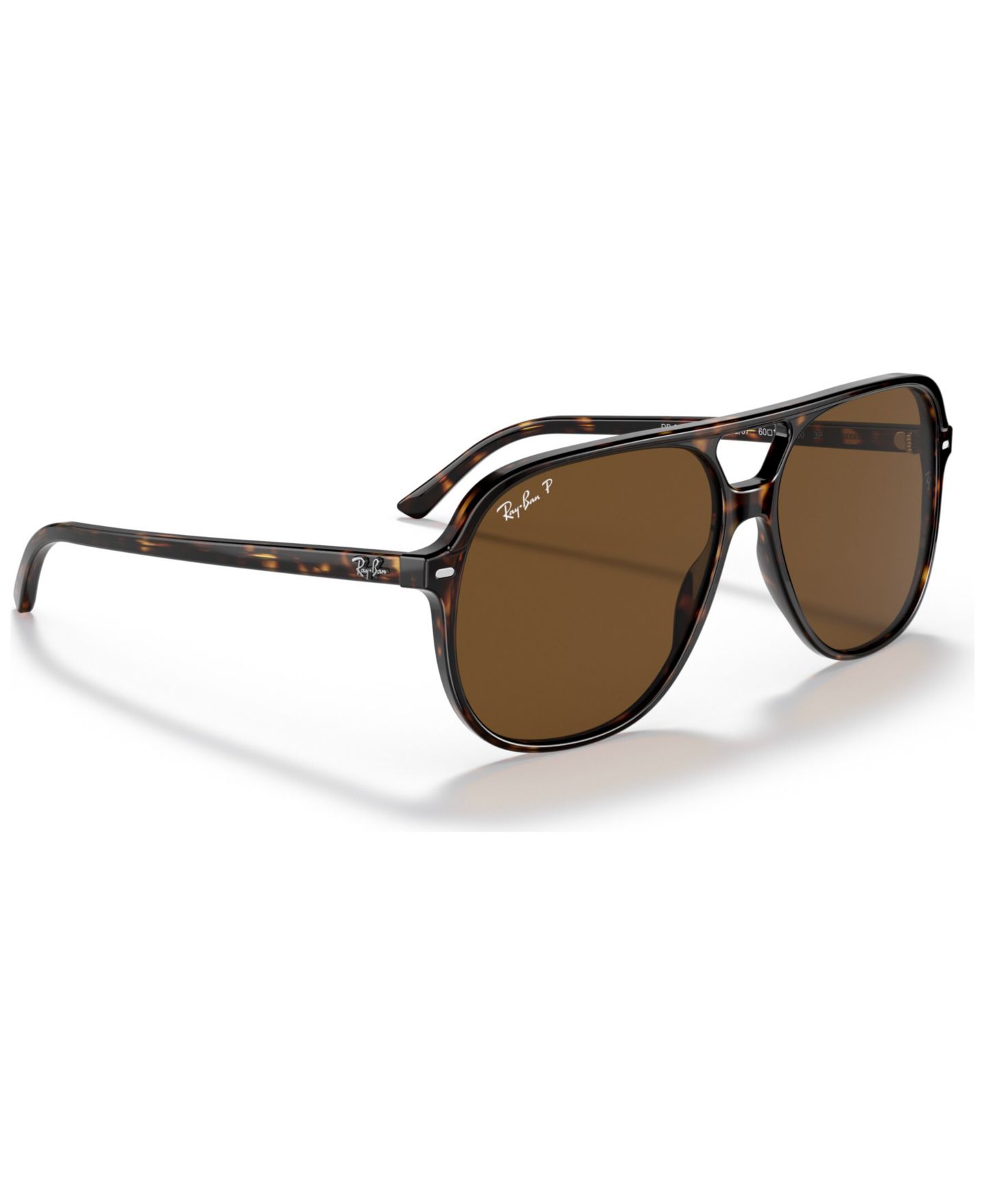 Солнцезащитные очки Ray-Ban Unisex Polarized Sunglasses, Bill, цвет: Гавана — фото 3