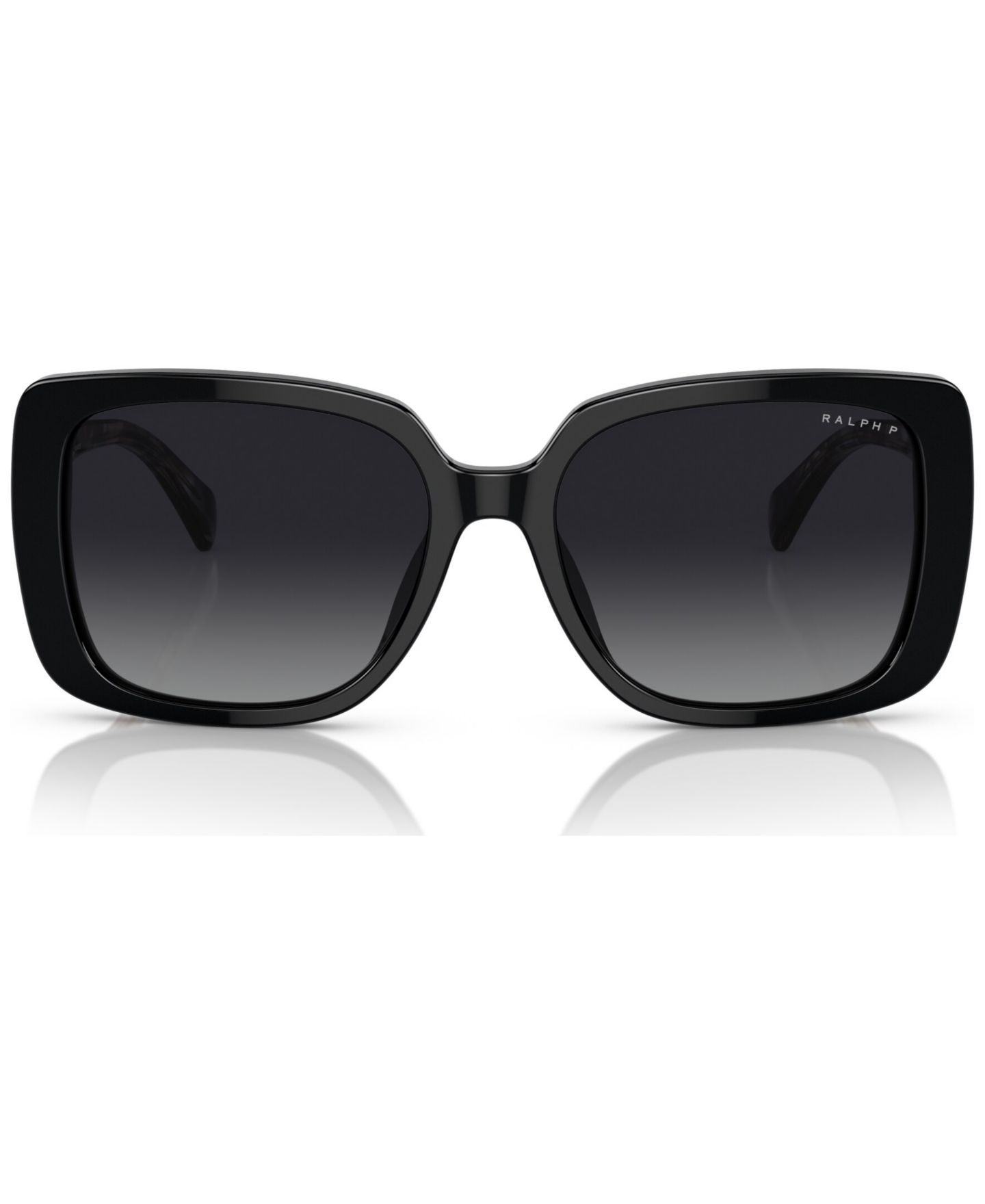 Женские солнцезащитные очки Ralph by Ralph Lauren Polarized Sunglasses, RA5298U, цвет: Блестящий чёрный — фото 4