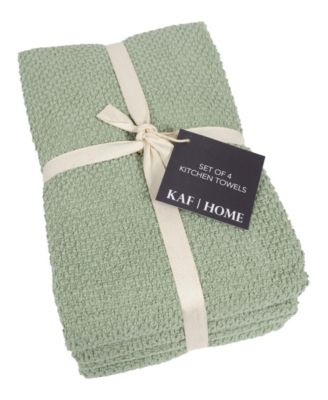 Popcorn Terry Cotton 4 Piece Kitchen Towel, 20" x 20"