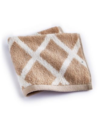 Sanders Diamond Cotton Washcloth, 13" x 13"