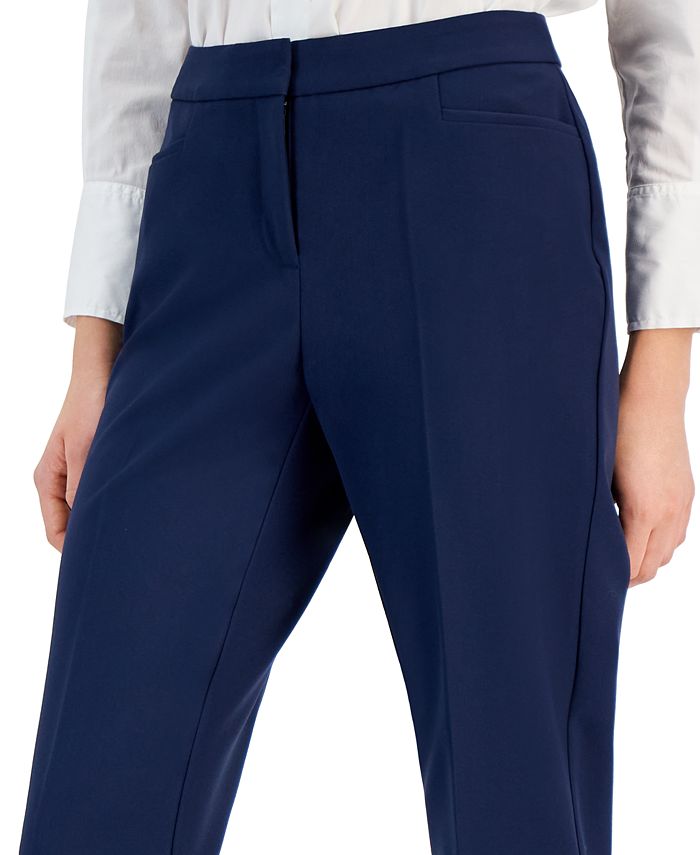 Navy Blue Cotton Pants Vintage Straight Leg Pants Womens Mid Rise Trousers  Stretch Pants Italian Pants Summer Pants XS Small 27 Waist -  Canada