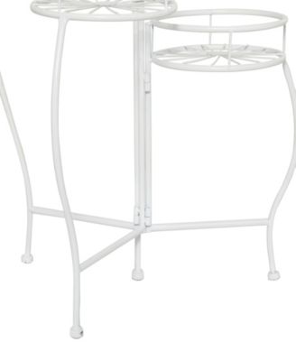 Metal Indoor Outdoor 3 Tier Starburst Plant Stand