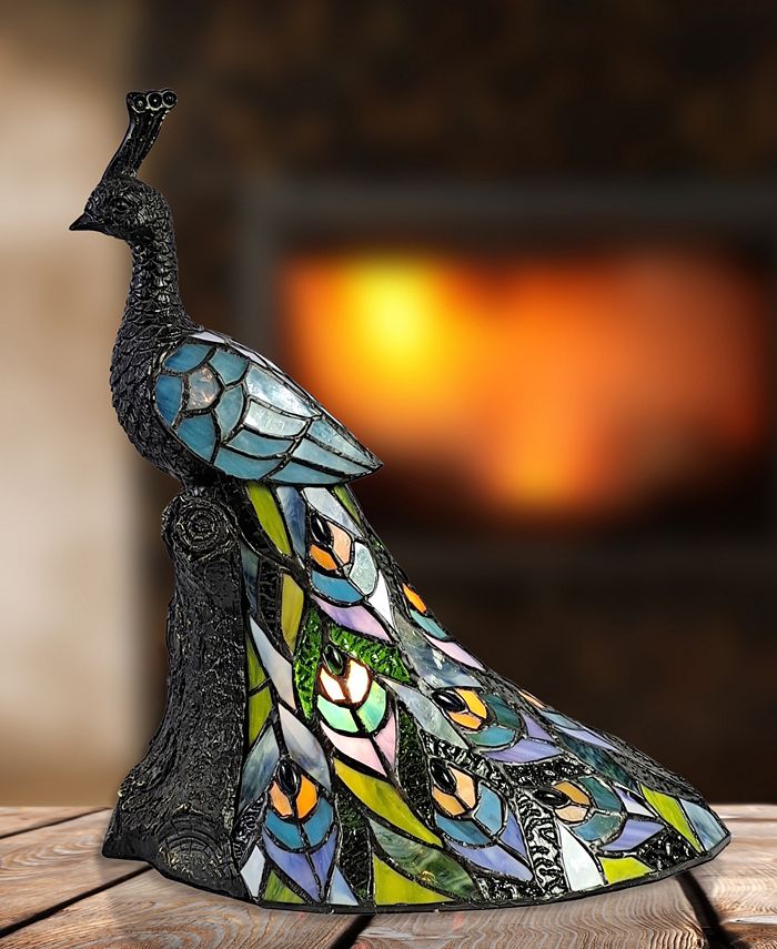 Dale Tiffany Galana Peacock Accent Lamp - Macy's