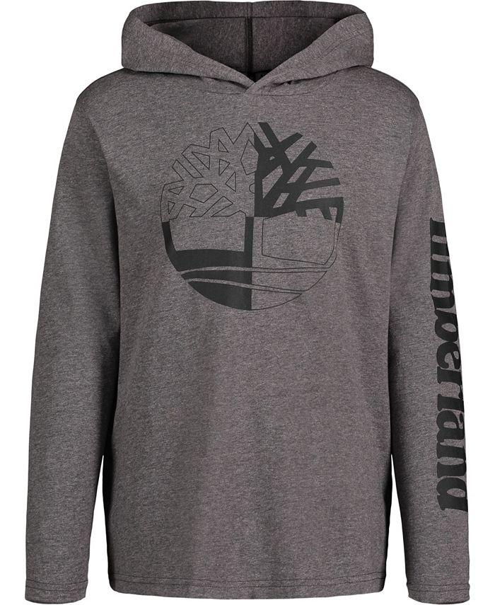 Timberland Big Boys Puzzled Tree Hooded Long Sleeve T-shirt
