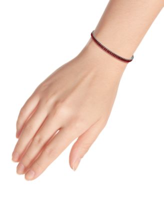 Cubic Zirconia Baguette Tennis Bracelet in Sterling Silver