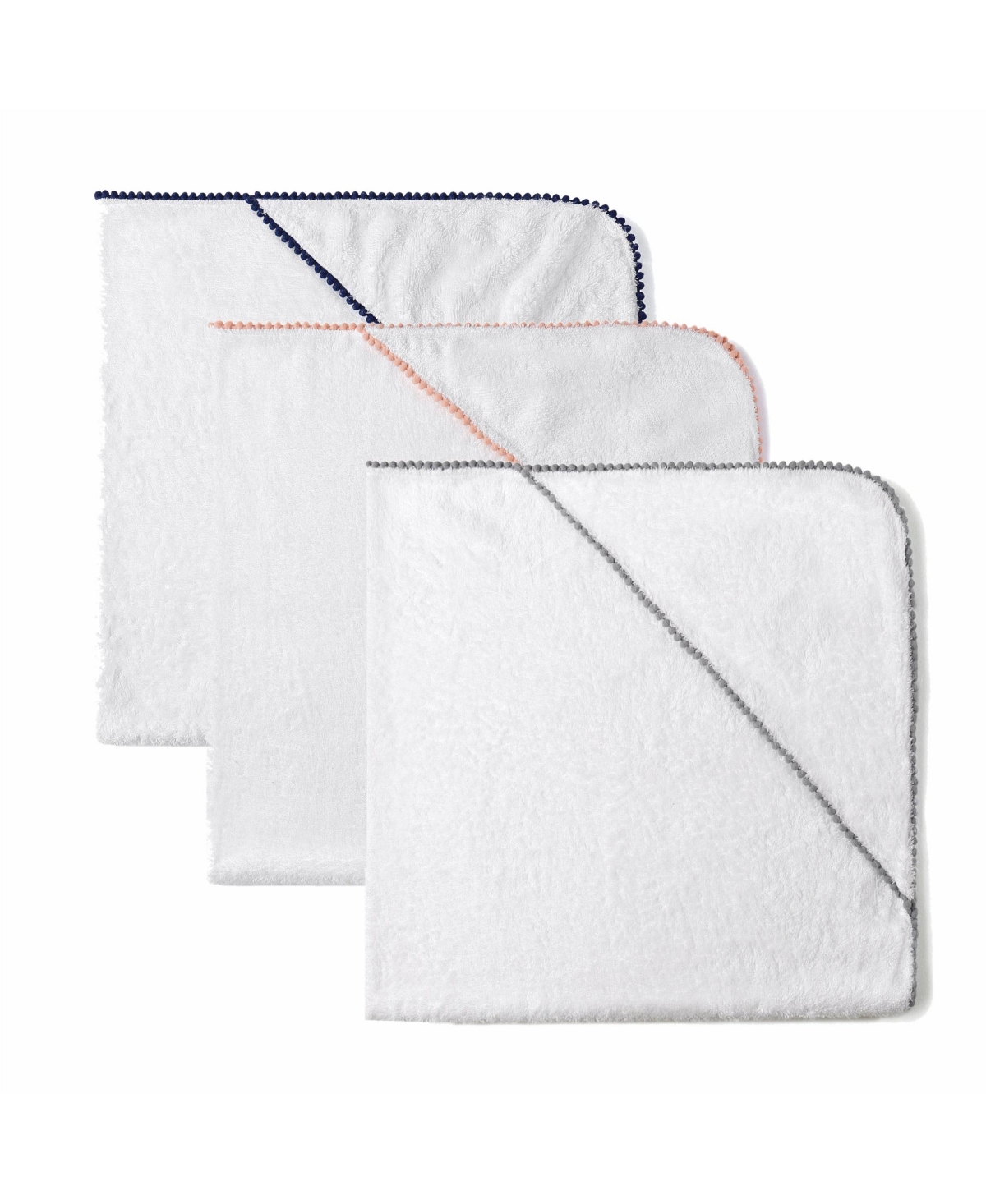 Malabar Baby Baby Silky Soft Luxe Pom Pom Towel