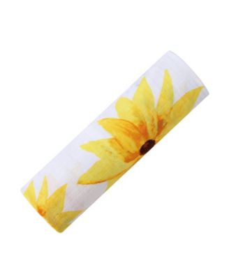 Baby GOTS Certified Organic Cotton Muslin Swaddle, Sunflower