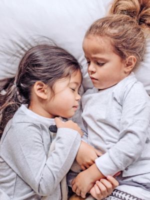 Little Boys Organic Cotton 2PC Pajama Set, Erawan (Grey & White)