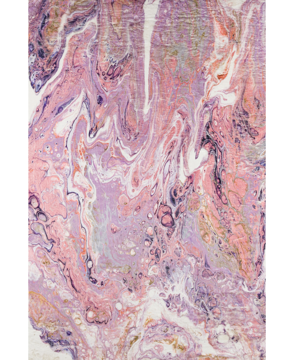 D Style Splash Spl6 5' X 7'6" Area Rug In Rose