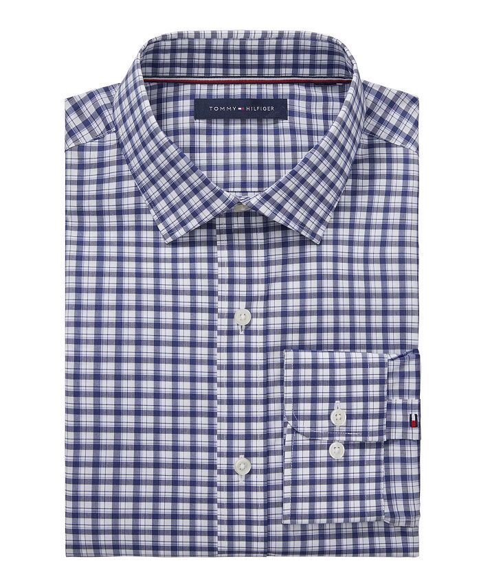 Tommy Hilfiger Men s Tech Nylon Stretch Slim Fit Dress Shirt Macy s