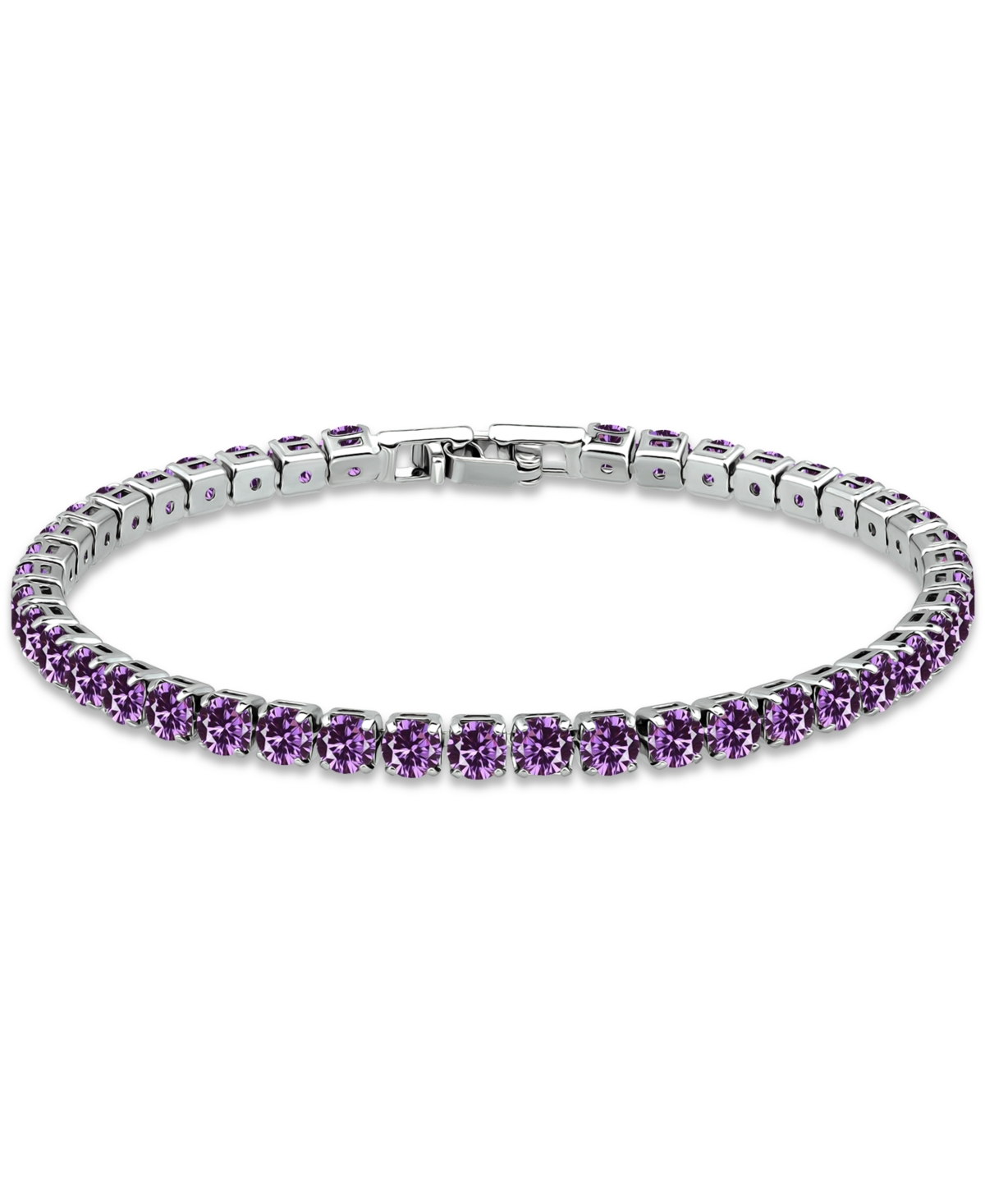 Giani Bernini Cubic Zirconia Tennis Bracelet (also In Multiple Colors), Created For Macy's In Purple