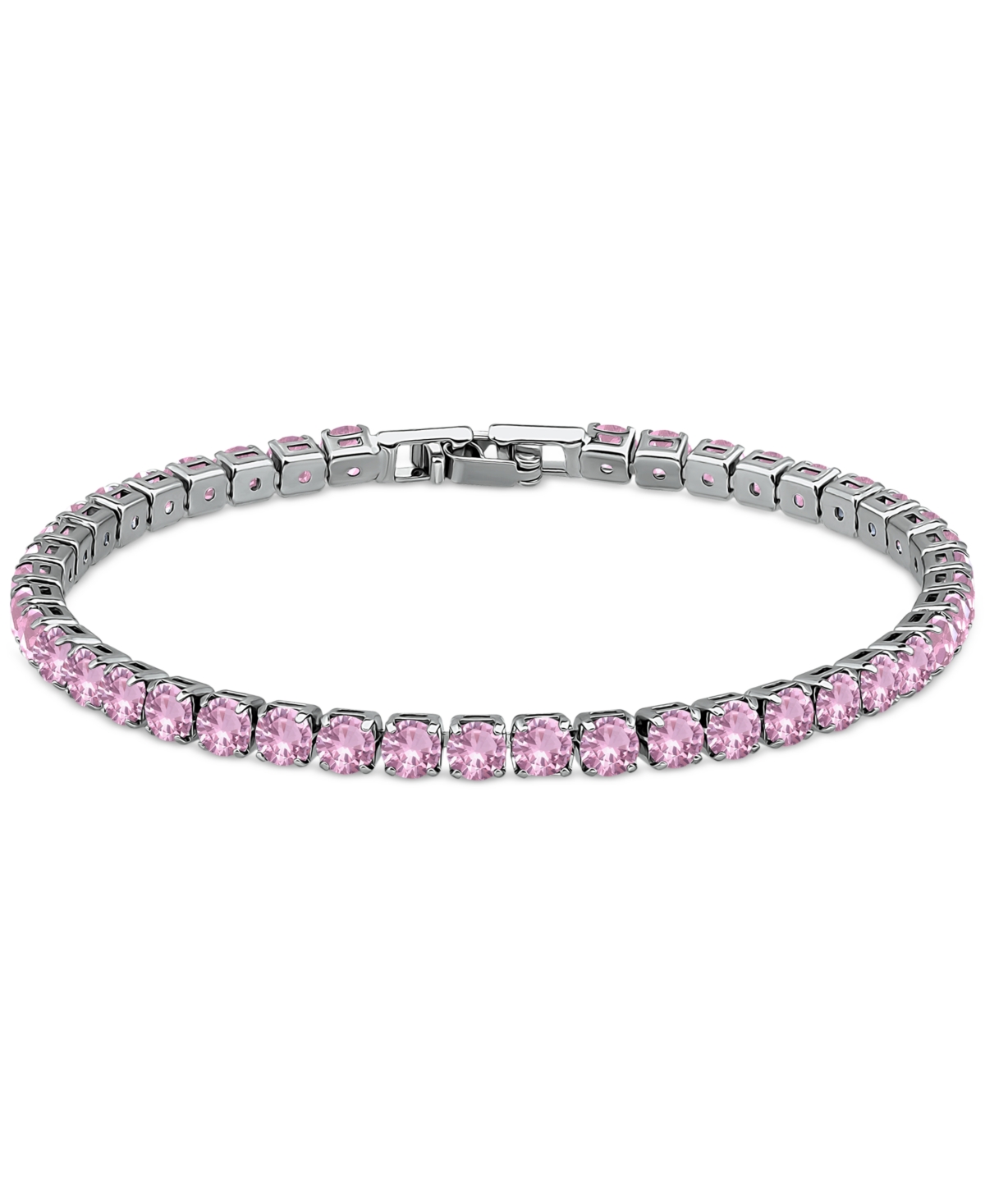 Giani Bernini Cubic Zirconia Tennis Bracelet (also In Multiple Colors), Created For Macy's In Pink