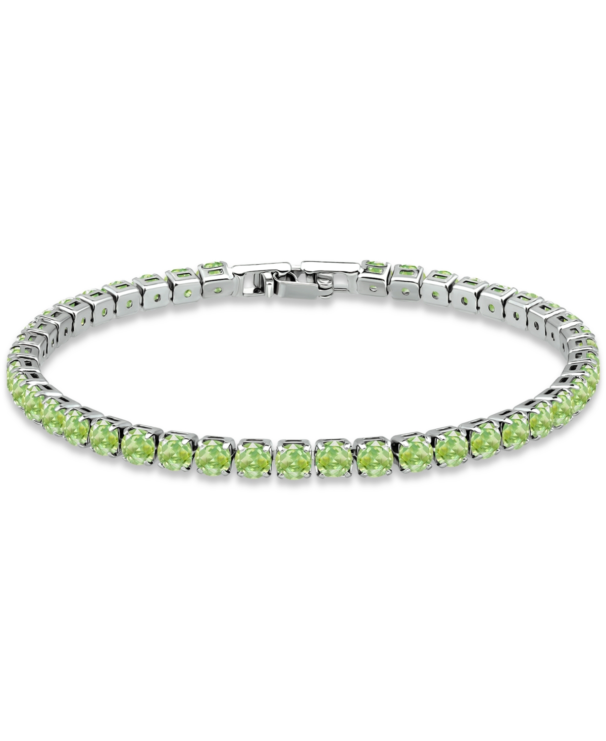 Giani Bernini Cubic Zirconia Tennis Bracelet (also In Multiple Colors), Created For Macy's In Green