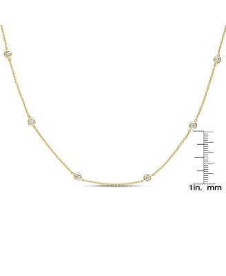 Sterling Silver Clear Cubic Zirconia Necklace