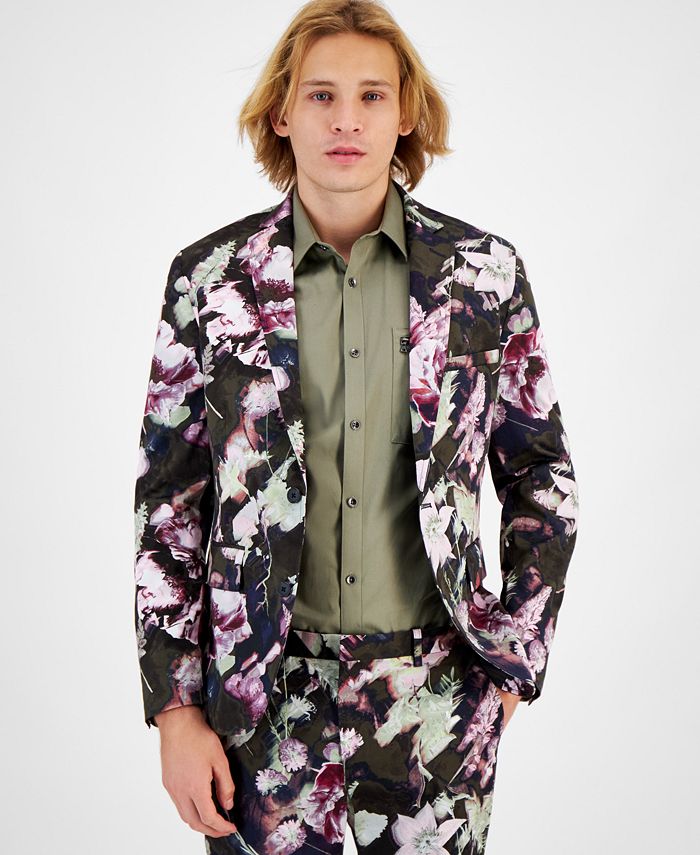 I.N.C. International Concepts Men's Noah Slim-Fit Floral Suit Jacket ...