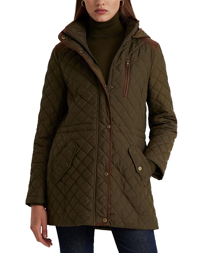 Hood quilted 2025 coat