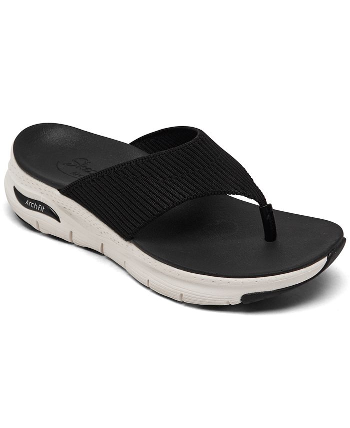 Skechers Women's Cali Arch Fit - Easy Day Flip-Flop Thong Sandals from ...