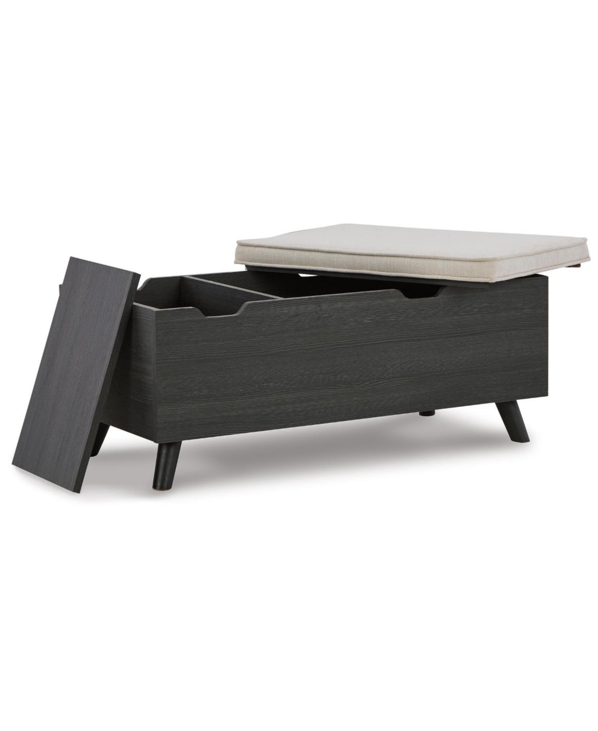 Signature Design By Ashley Yarlow Storage Bench In Gray