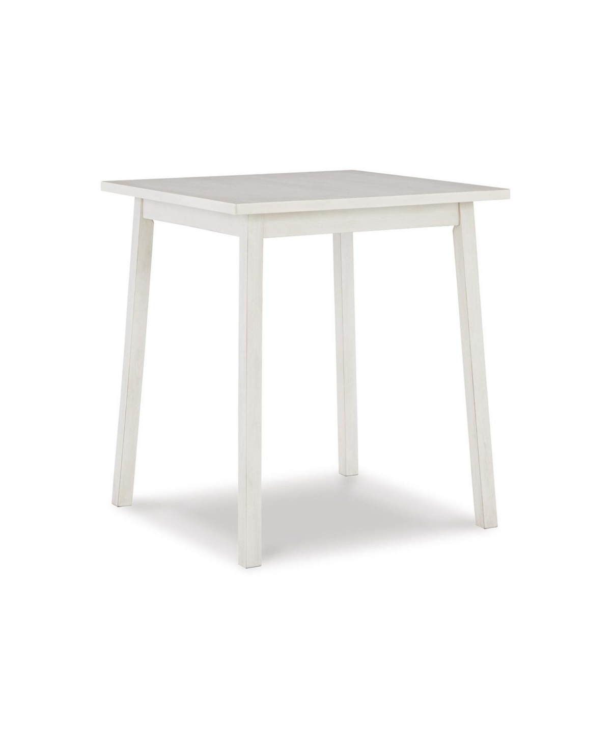 Signature Design By Ashley Stuven Square Counter Height Dining Table In White