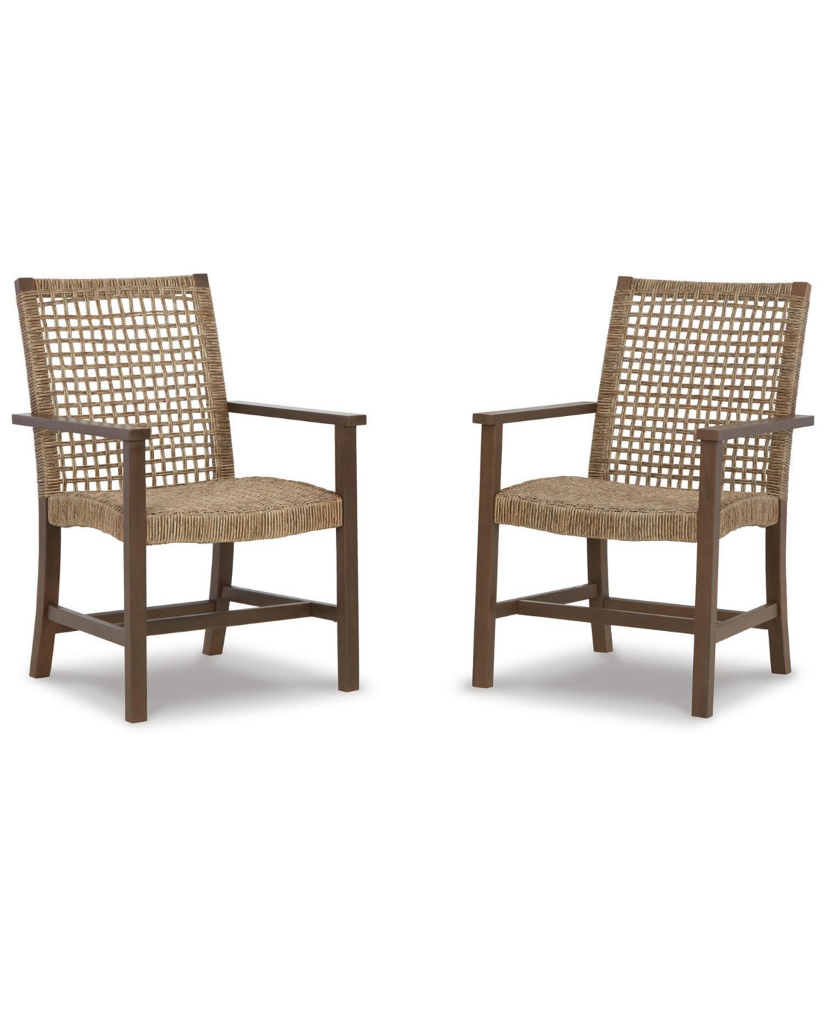 Signature Design By Ashley Germalia Arm Chair, Set Of 2 In Brown