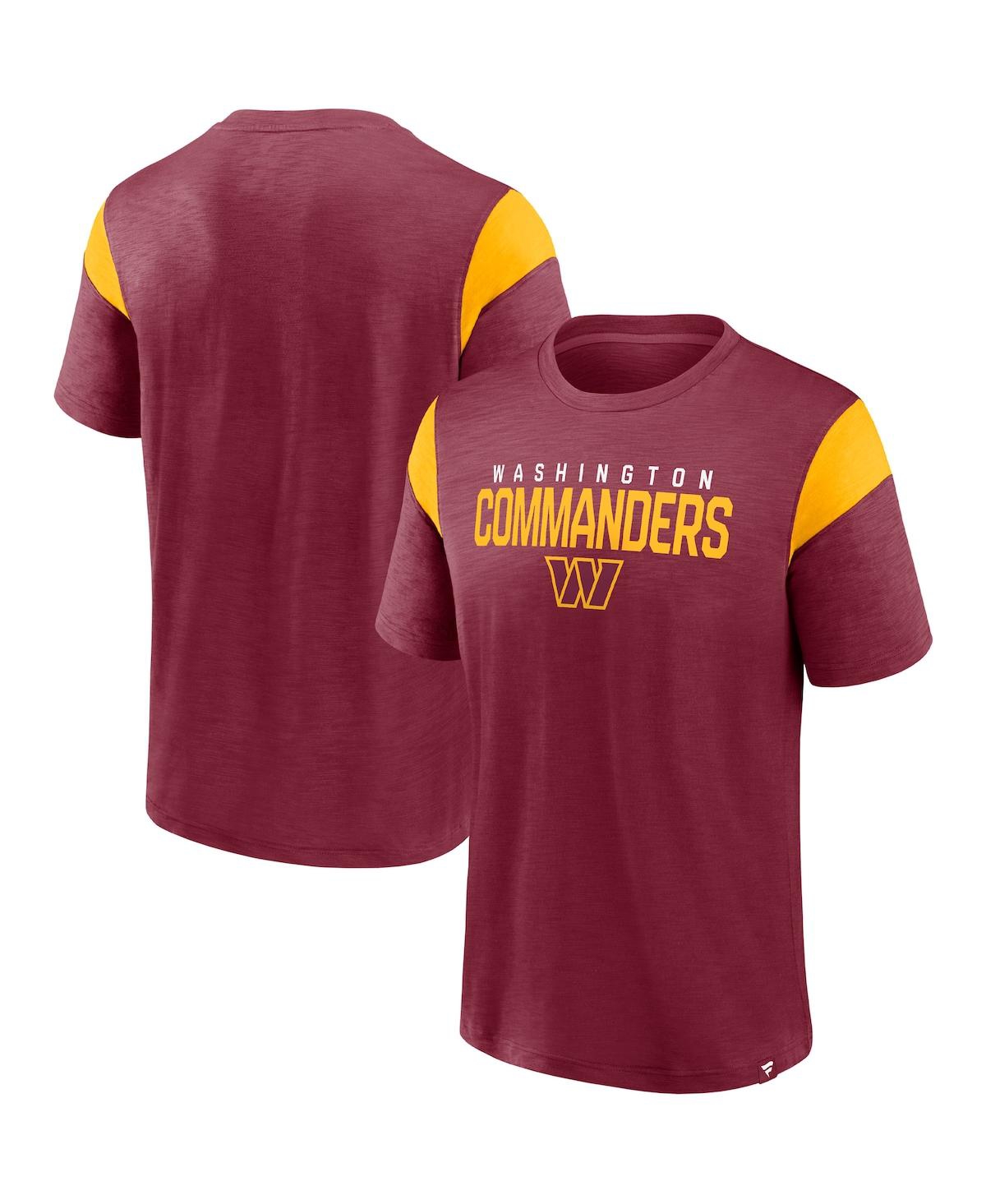 Shop Fanatics Men's  Burgundy Washington Commanders Home Stretch Team T-shirt