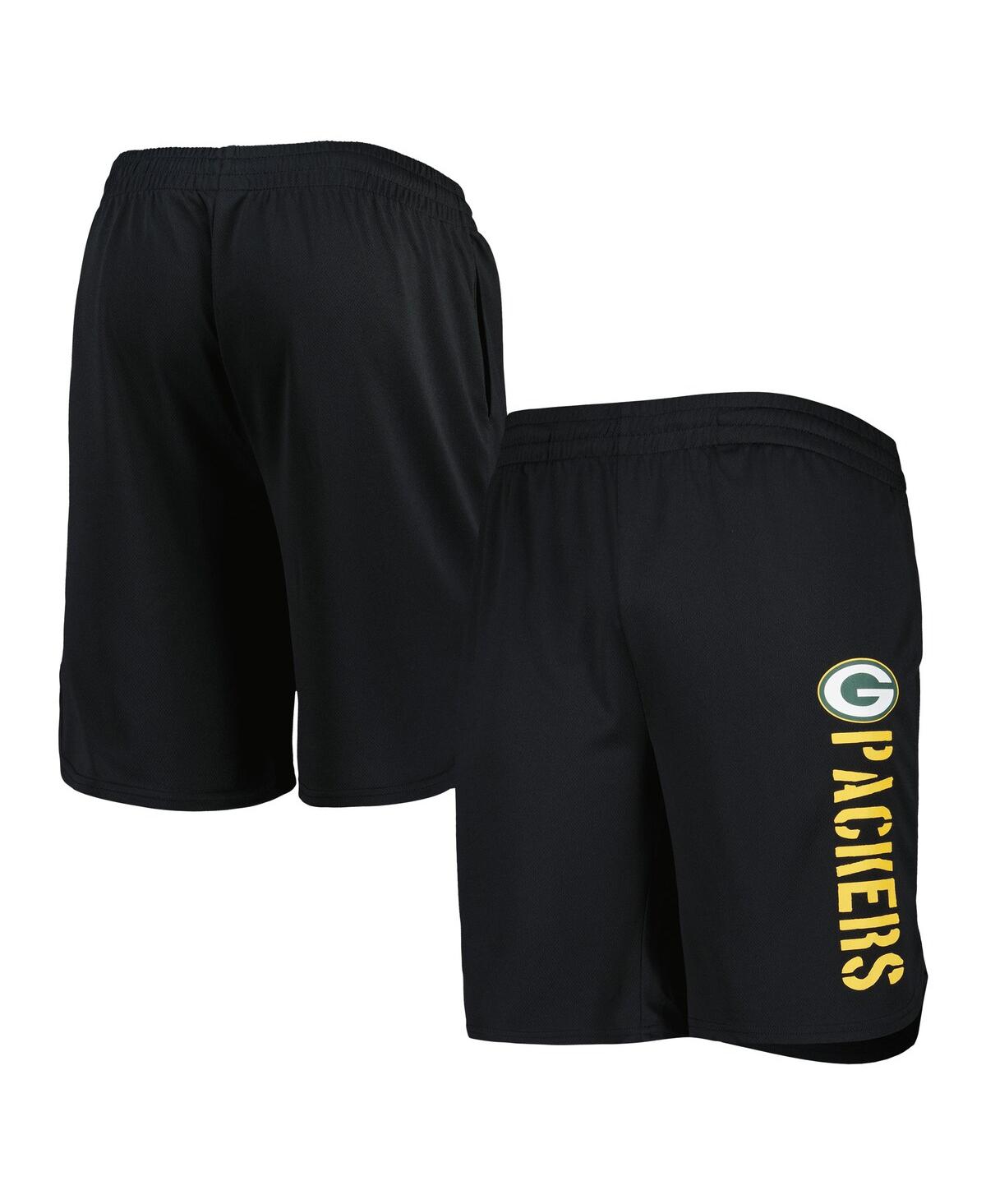 Msx By Michael Strahan Men's  Black Green Bay Packers Training Shorts