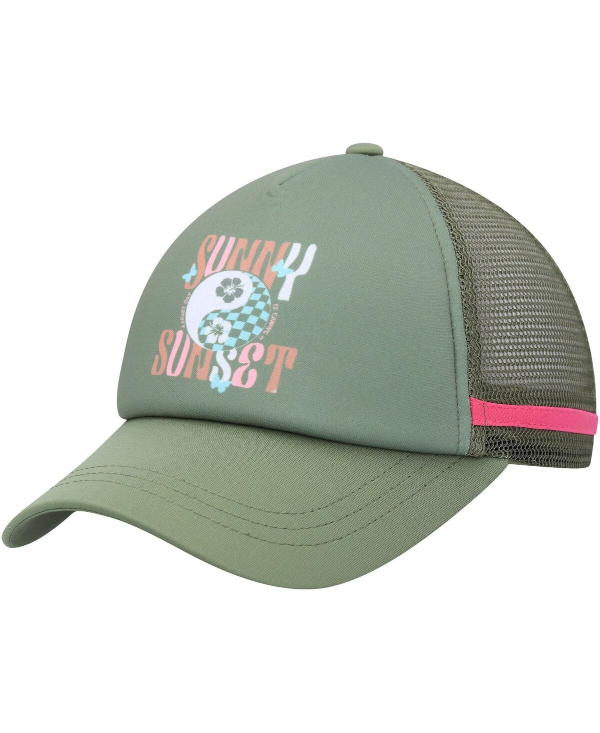 Roxy Women's  Green Dig This Trucker Snapback Hat