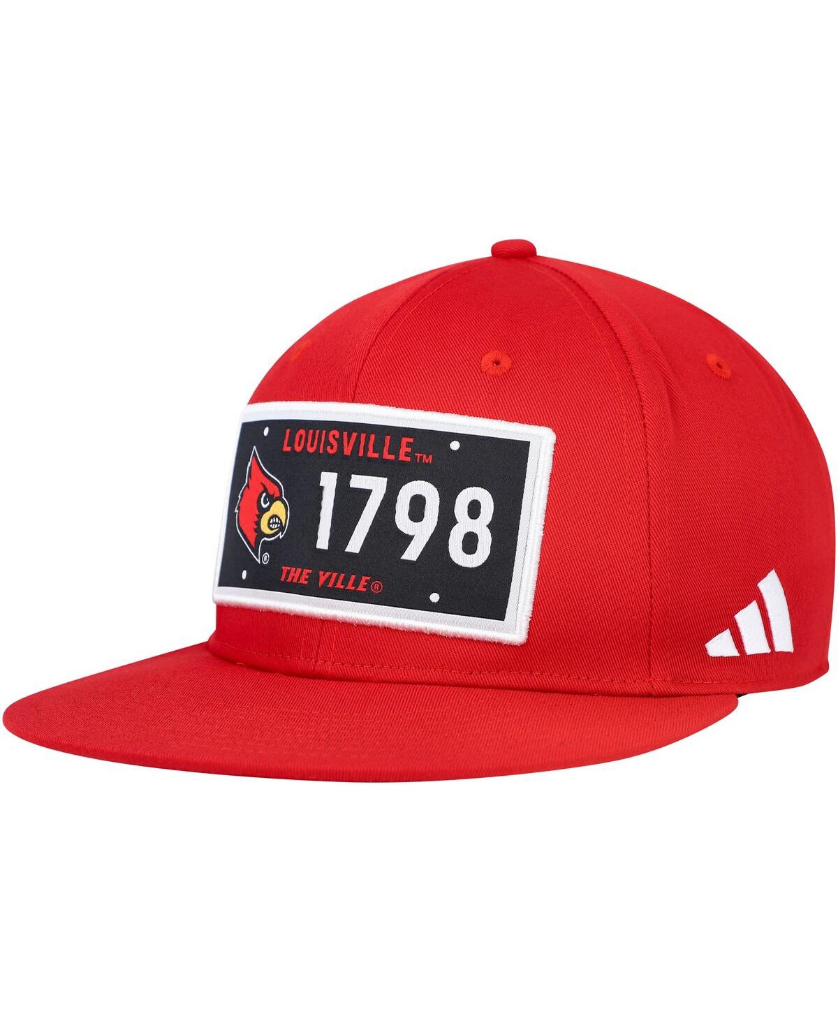 Shop Adidas Originals Men's Adidas Red Louisville Cardinals Established Snapback Hat