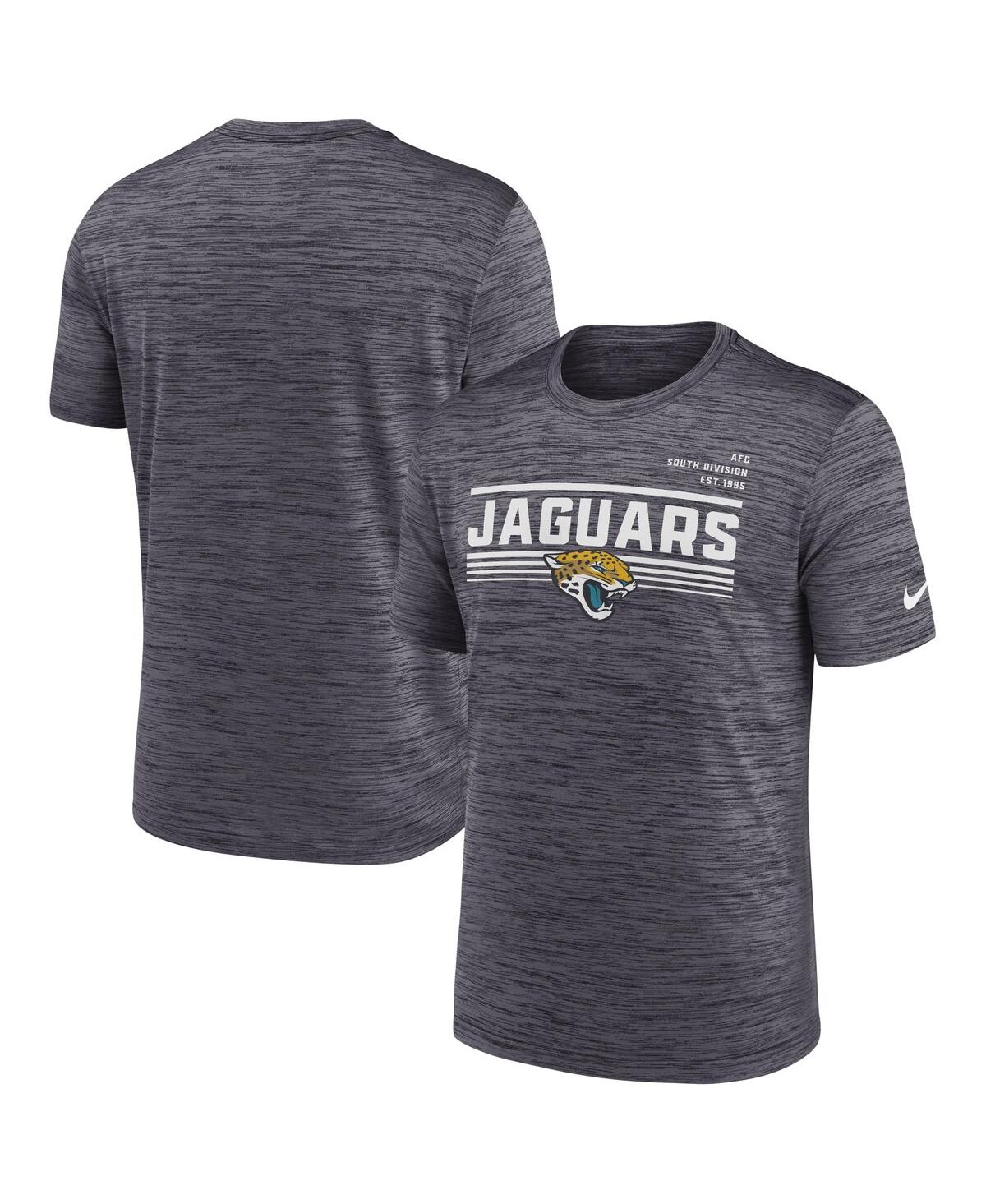 Shop Nike Men's  Anthracite Jacksonville Jaguars Yardline Velocity Performance T-shirt