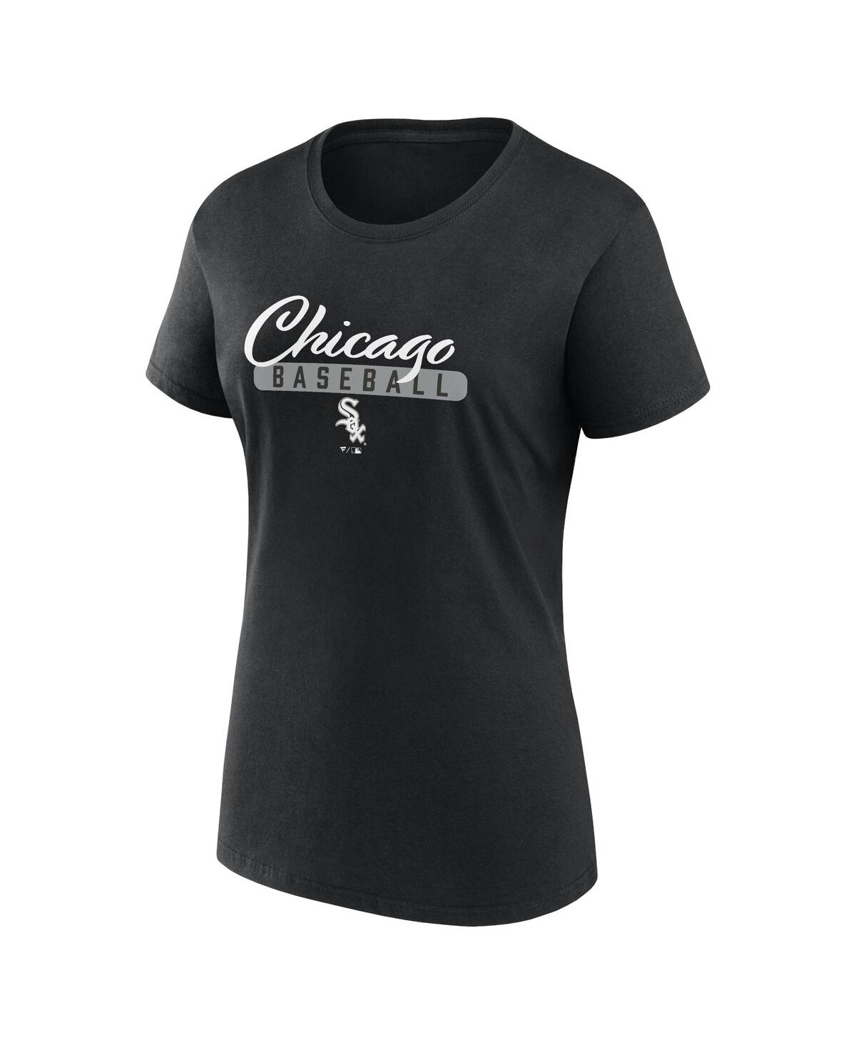 Fanatics Women's  Black, Gray Chicago White Sox Fan T-shirt Combo Set In Black,gray