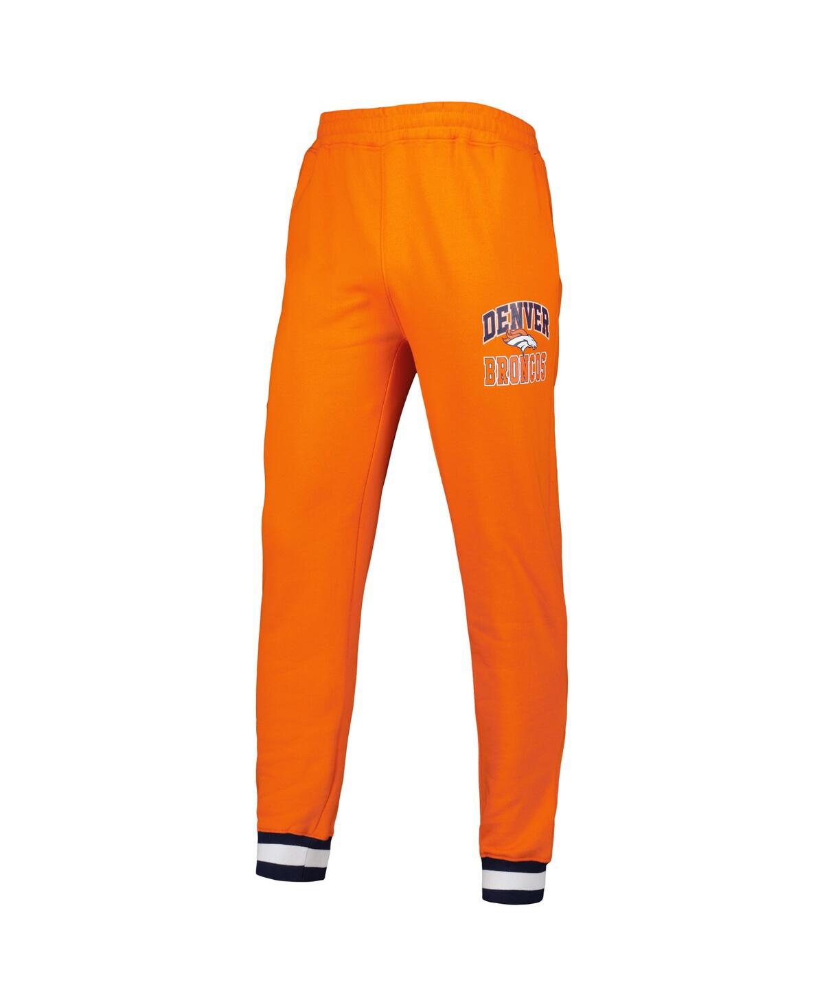 Shop Starter Men's  Orange Denver Broncos Blitz Fleece Jogger Pants
