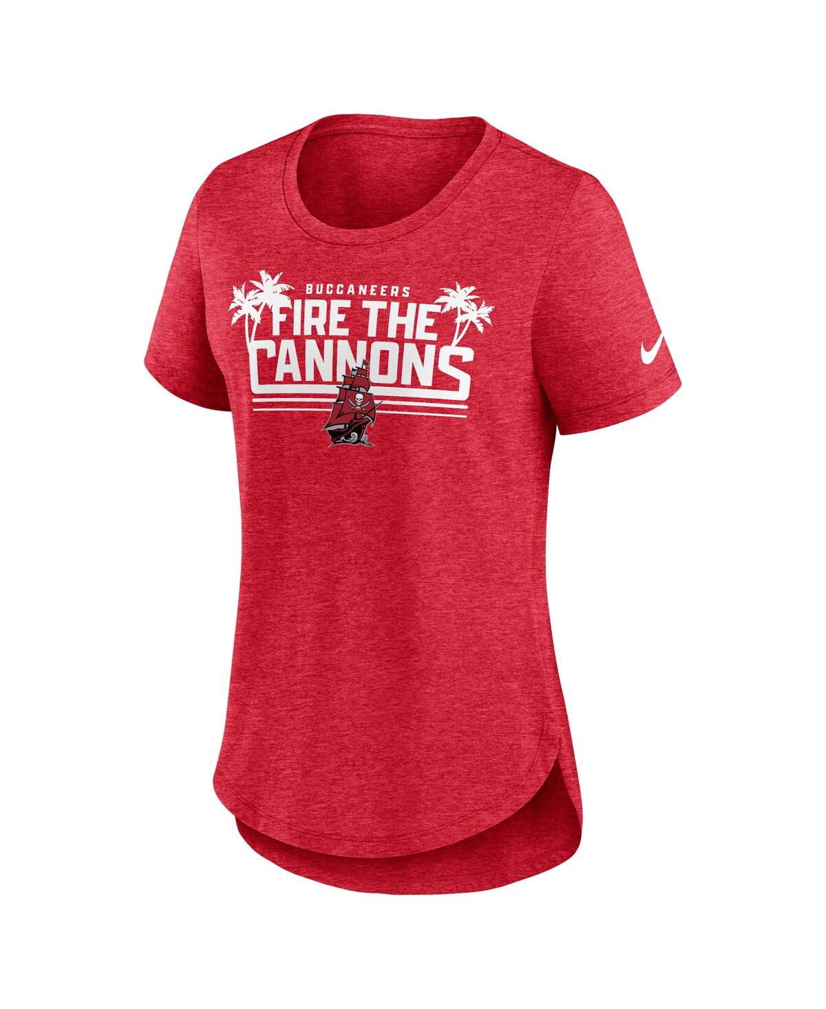 Women's NikeTampa Bay Buccaneers Local Fashion Tri-Blend T-shirt - Heather Red