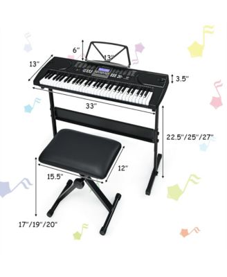 Sonart 61-Key Electronic Keyboard Piano Starter Set Toy
