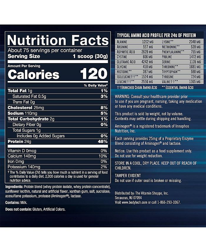 BodyTech Whey Tech Pro 24 Whey Protein Isolate & Concentrate Powder