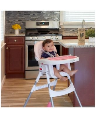 Portable 2-In-1 Table Talk High Chair - Convertible Compact and Lightweight, Aqua