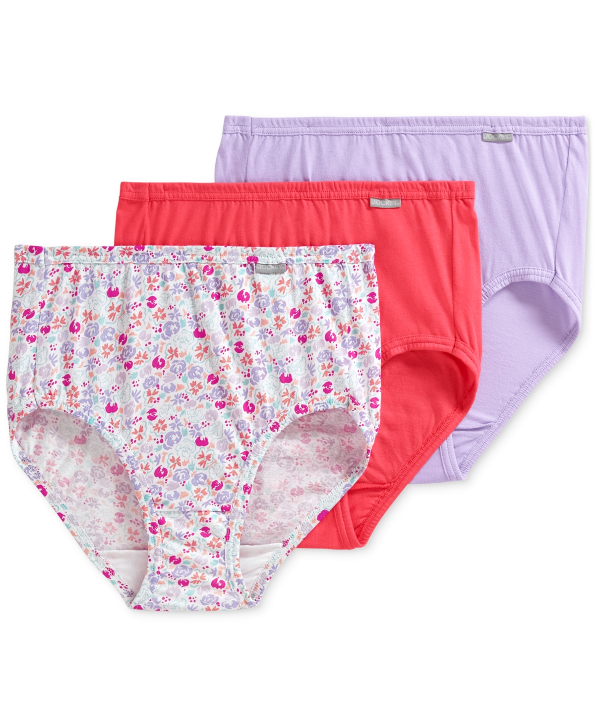 Jockey Women's 3-pk. No Panty Line Promise Bikini Underwear 1770 In  Starlight,plum,pink