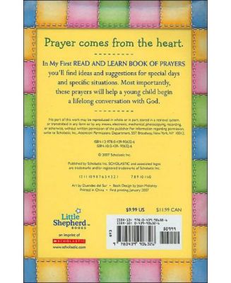 My First Read and Learn Book of Prayers by Mary Manz Simon