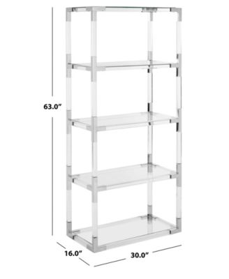 Hayley 62" Acrylic Bookshelf