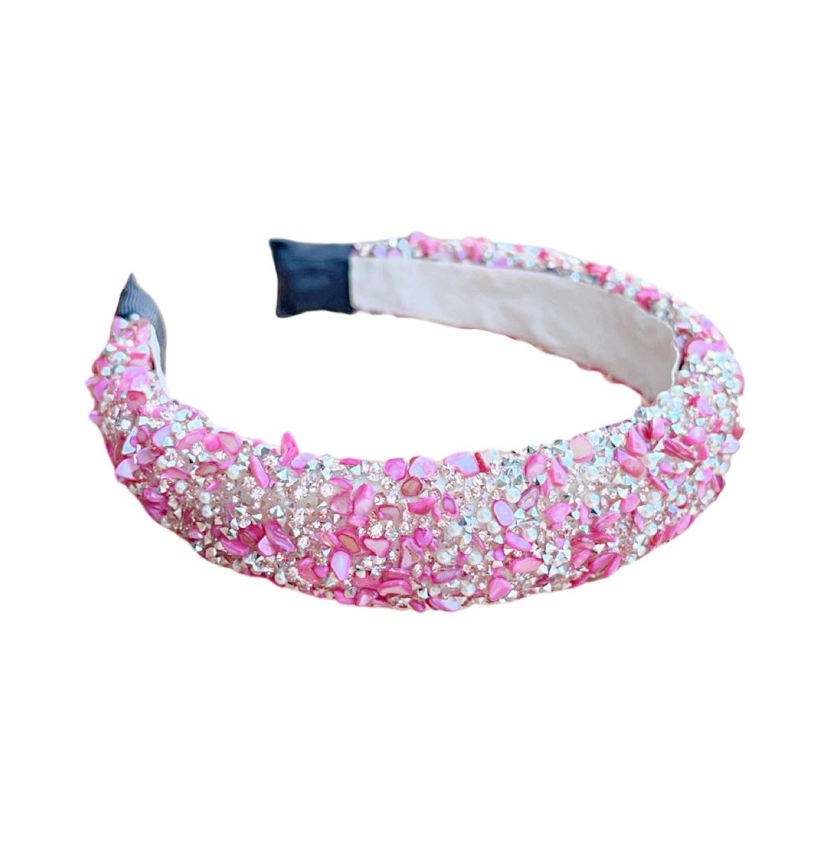 Women's All That Glitters Headband - Pink + Silver - Pink + silver