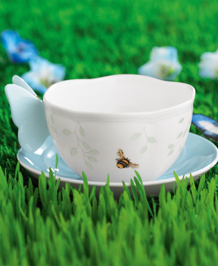 Lenox Butterfly Meadow Porcelain Cup and Saucer Set Macy's