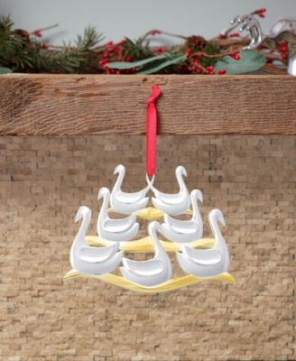 Twelve Days of Christmas Ornament, 7 Swans a Swimming