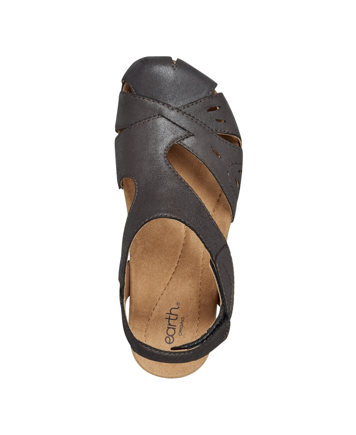 Shop Earth Women's Birdine Cutout Flat Slingback Sandals In Chocolate Leather