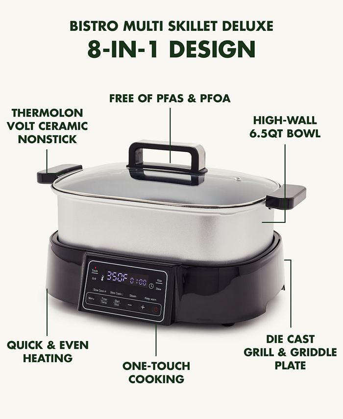 GreenPan Bistro Noir MultiFunction Deluxe Electric Skillet Macy