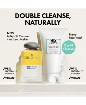 Checks & Balances Milky Oil Cleanser + Makeup Melter, 5 oz.