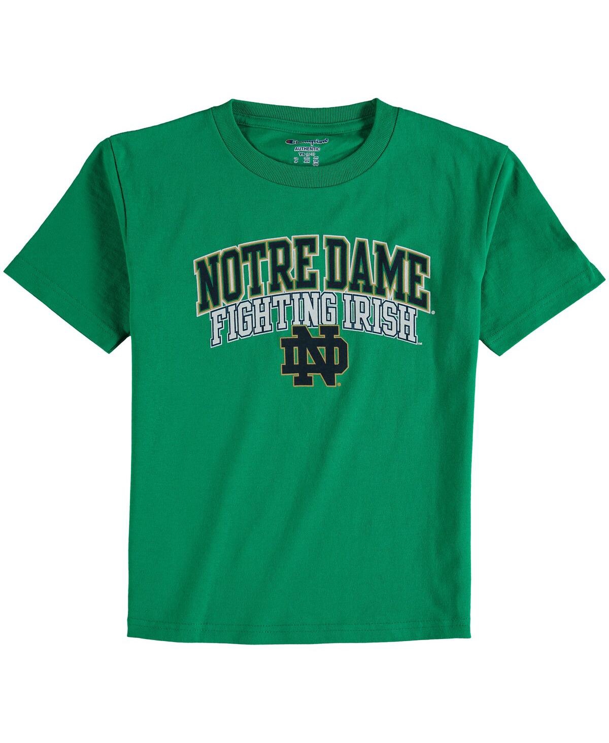 Champion Kids' Big Boys  Kelly Green Notre Dame Fighting Irish Jersey T-shirt