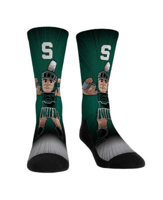 Men's and Women's Rock 'Em Socks Michigan State Spartans Mascot Pump Up ...