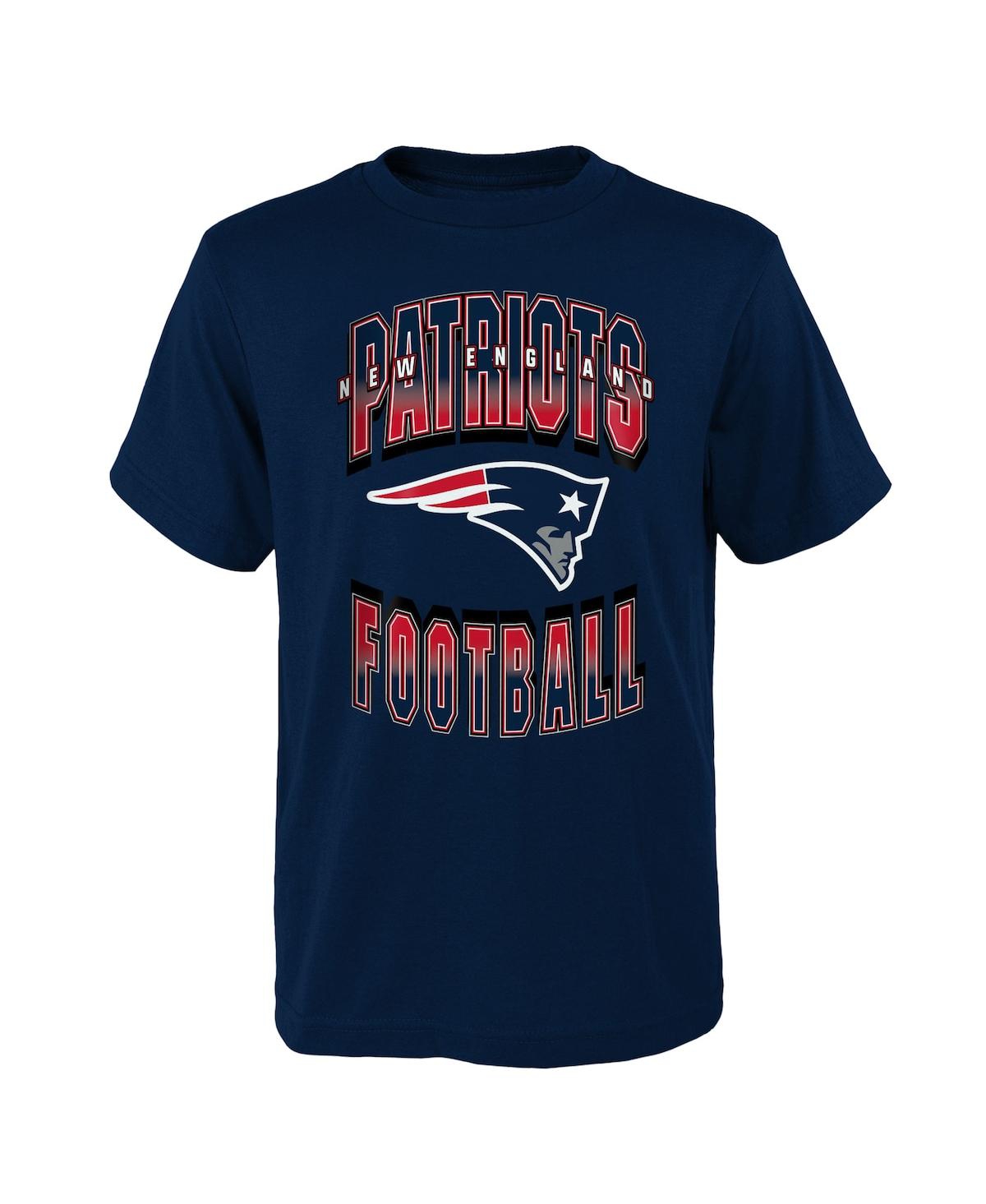 Shop Outerstuff Big Boys Navy New England Patriots Forward Progress T-shirt