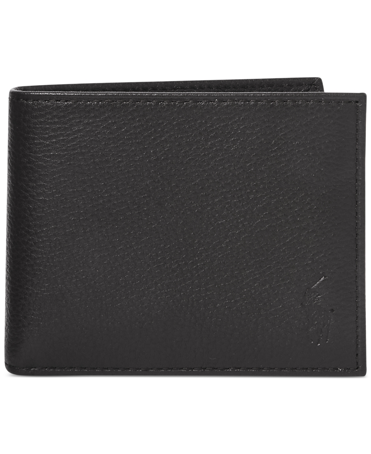 Polo Ralph Lauren Men's Pebbled Leather Passcase In Black