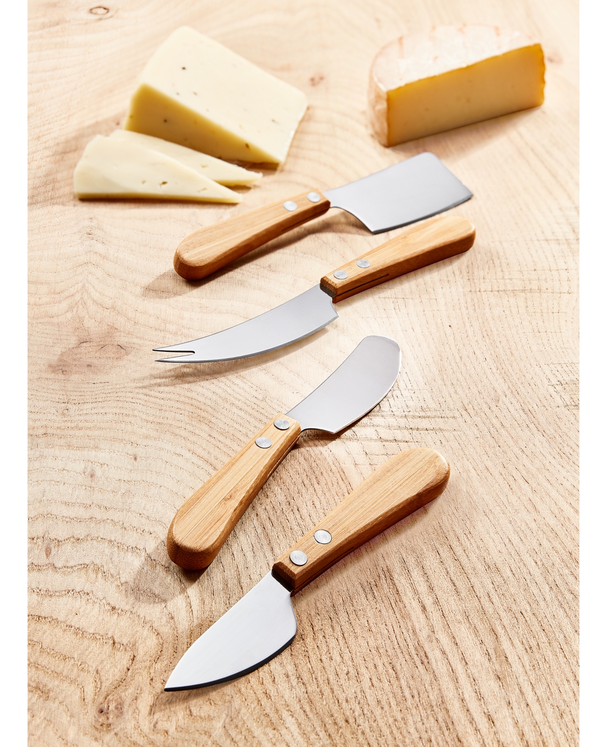 Oake Cheese Knives, Set Of 4, Created For Macy's In White