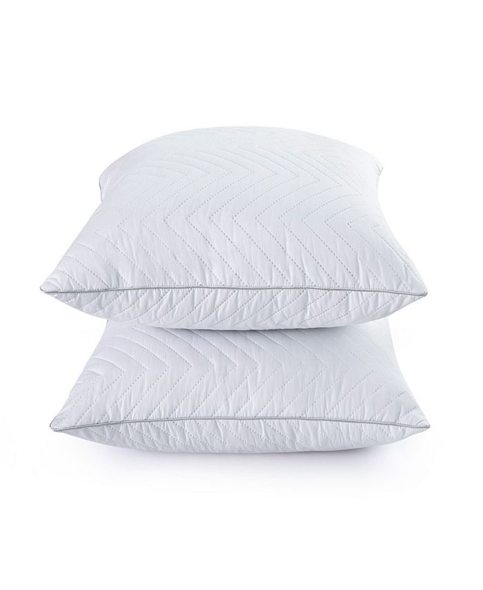 UNIKOME Wave Quilted Down and Feather 2-Pack Insert Pillows, 26 in